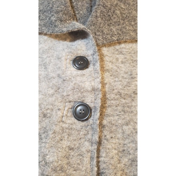 Cut Loose Wool Vest Womens Size XL Gray Two Button Front Lagenlook Outdoors - Picture 7 of 14